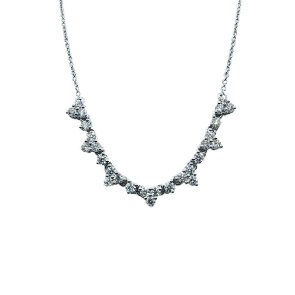 Collana Mirco Visconti in Oro Bianco Fantasia con Diamanti ABA1324