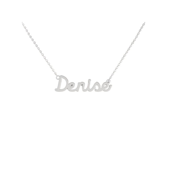 Collana Nome Denise In Acciaio 316 -