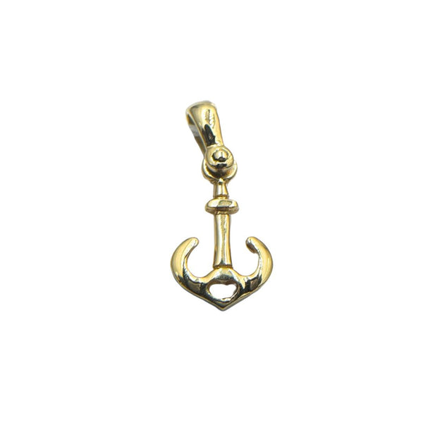 Colgante de ancla de oro amarillo