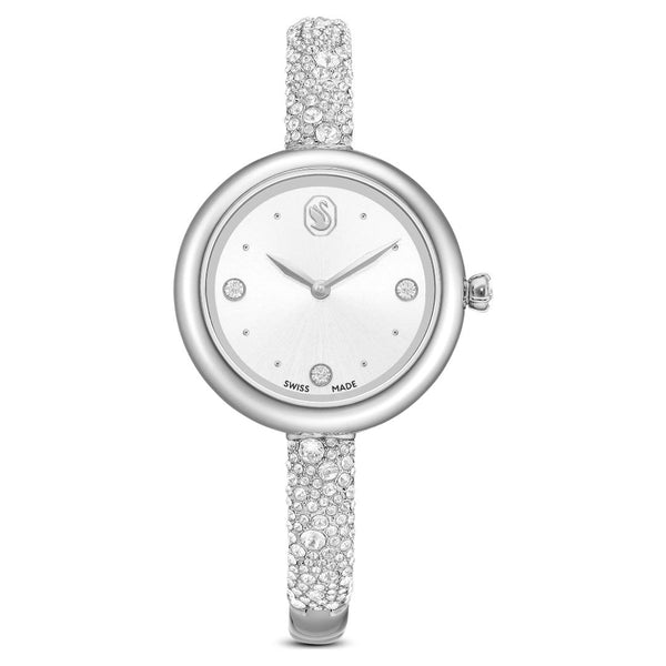Orologio Swarovski Sublima Bangle Bracciale In Metallo Argentato
