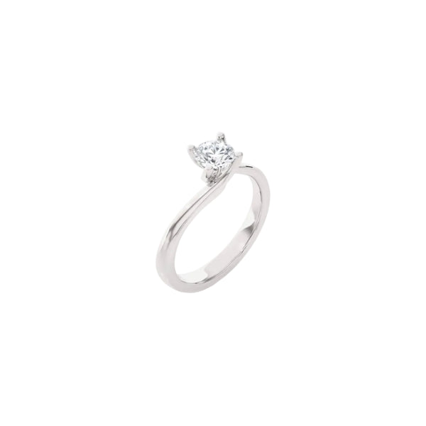 Anello Solitario Valentino in Oro Bianco con Diamante Centrale GIA ct. 1,00 AN-221012-721