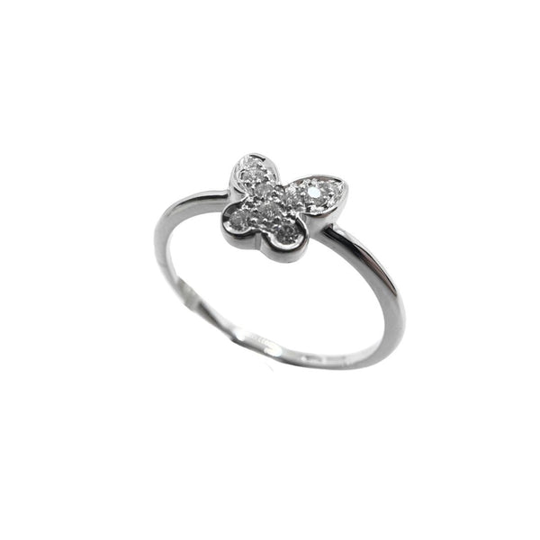 Anello Farfalla Mirco Visconti in Oro Bianco e Diamanti Z668/20