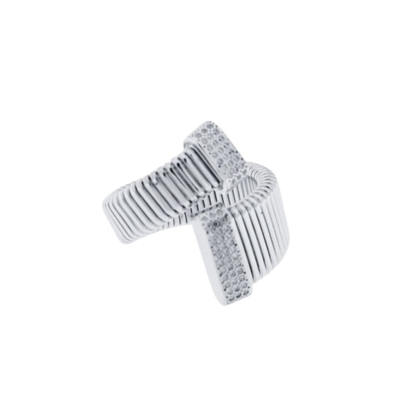 Anello Marcello Pane Twist Argentato