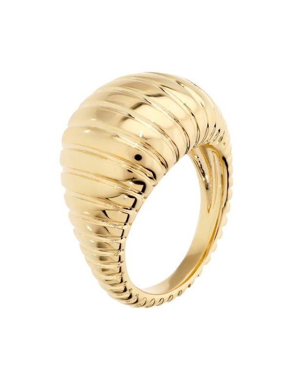 Anello Etrusca Cocktail Texture Rigata