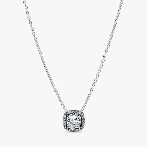 Collana Pandora Punto Luce Quadrato Bianco 393560C02-45