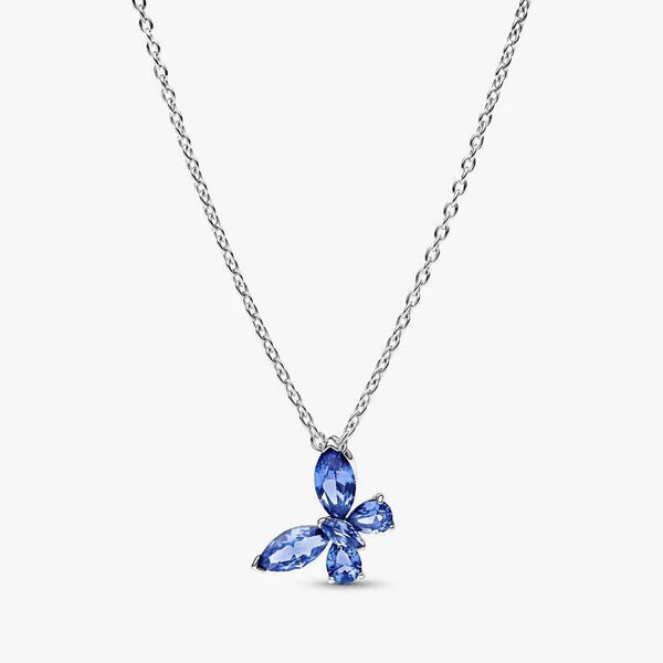 Collana Pandora Farfalla Luminosa Blu 394232C01