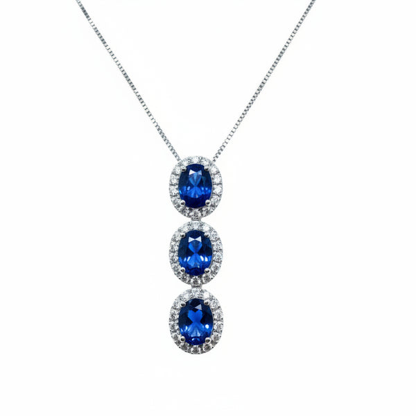 Collana Trilogy Davite&Delucchi con Zaffiri e Diamanti CLN010345