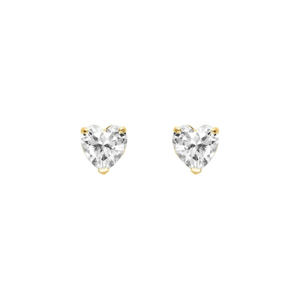 Orecchini Stroili Lobo Cuore Bon Ton Oro Giallo 9 KT Cubic Zirconia 1418109