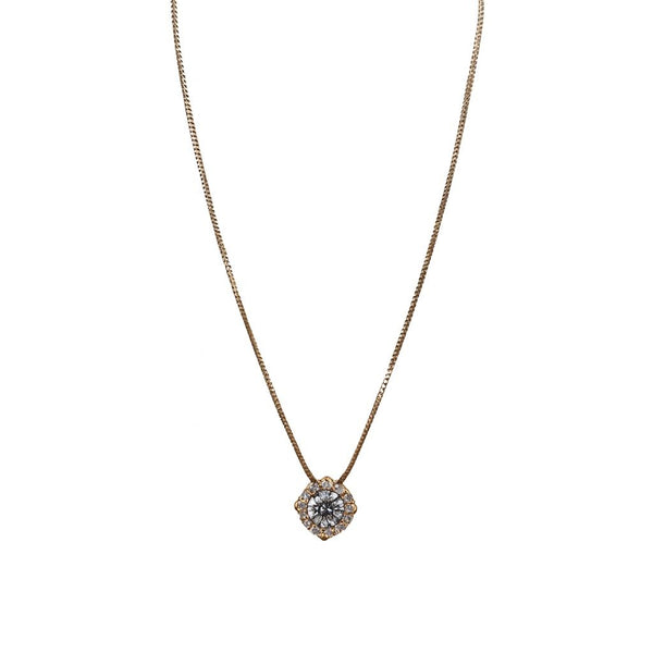 Collana in Oro Rosa Punto Luce Magic con Zirconi CLK0036