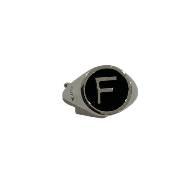 Anillo con inicial F de Rebecca Chevalier