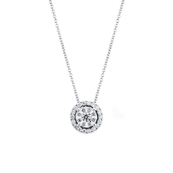 Collana Mirco Visconti in Oro Bianco 18 KT con pendente Magic con Diamanti AB759/20