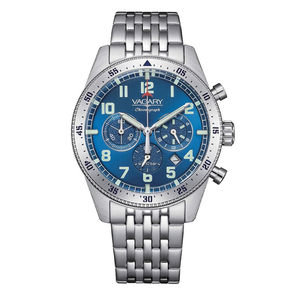 Orologio Vagary Uomo Flyboy Chrono Blu IV2-117-73
