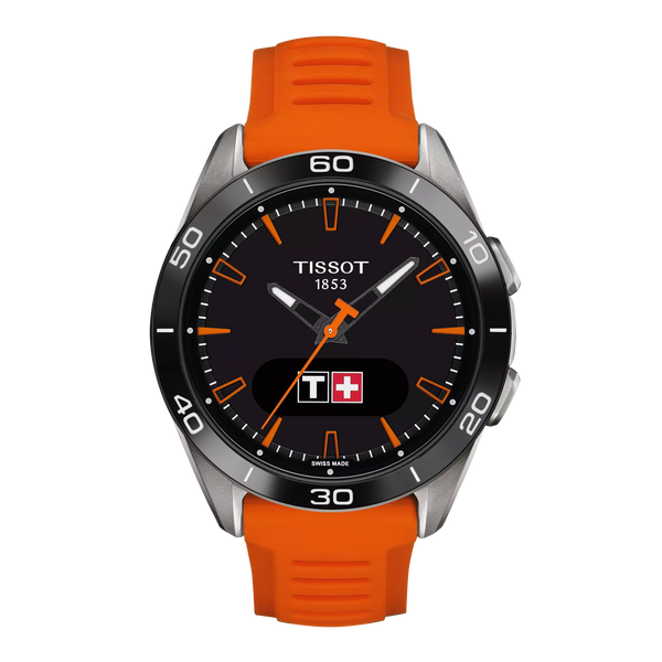 Tissot T-Touch Connect Sport con Cinturino in Silicone Arancio T1534204705102