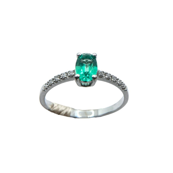 Anello Bibigì Veretta Con Zaffiro Rubino O Smeraldo Centrale E Diamanti -