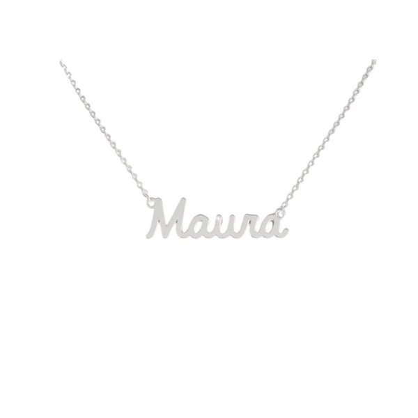 Collana Nome Maura In Acciaio 316 -