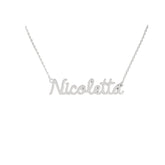 Collana Nome Nicoletta In Acciaio 316