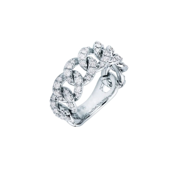 Anello Mirco Visconti Groumette in Oro Bianco e Diamanti Z709/20