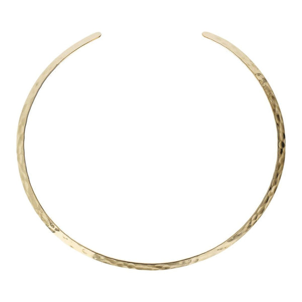 Collana Etrusca Choker Sottile Martellata WSET00336.YG