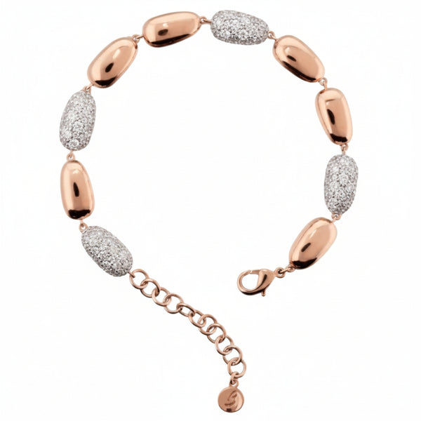 Bracciale Bronzallure Con Sassolini Lucidi E Pavè Di Cubic Zirconia WSBZ02514.WR