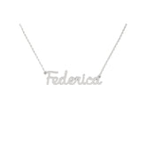 Collana Nome Federica In Acciaio 316