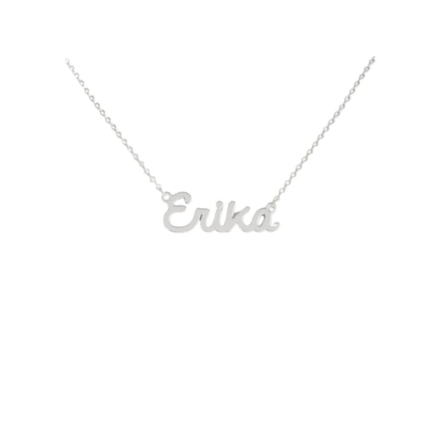 Collana Nome Erika In Acciaio 316 -