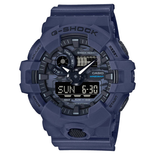 Blue G-Shock Watch with Black Dial
