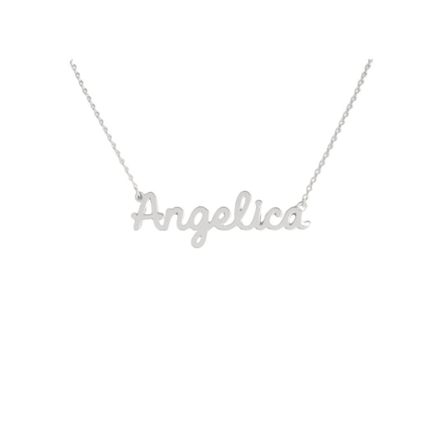 Collana Nome Angelica In Acciaio 316 -