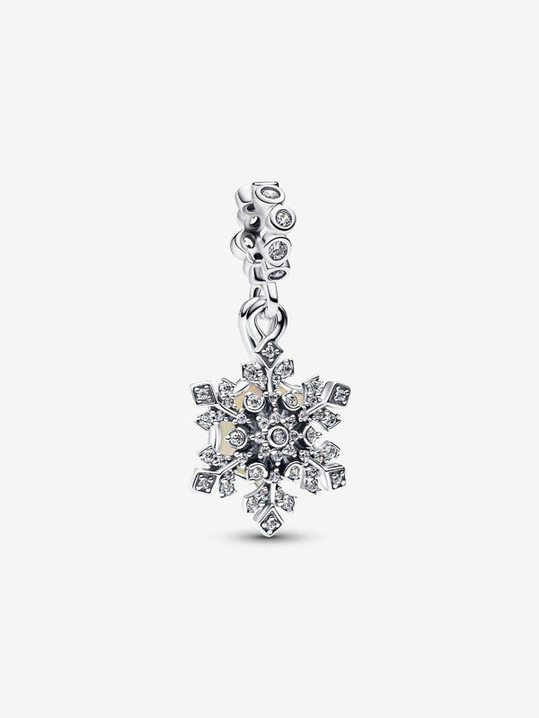 Charm Pandora Pendente Doppio Fiocco Di Neve Opalescente 794142C01