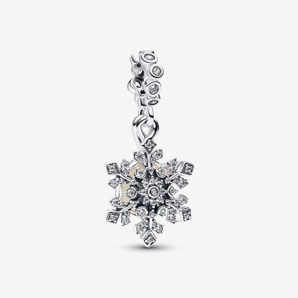 Charm Pandora Pendente Doppio Fiocco Di Neve Opalescente 794142C01