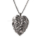 Isola Bella Nude Monstera Leaf Necklace