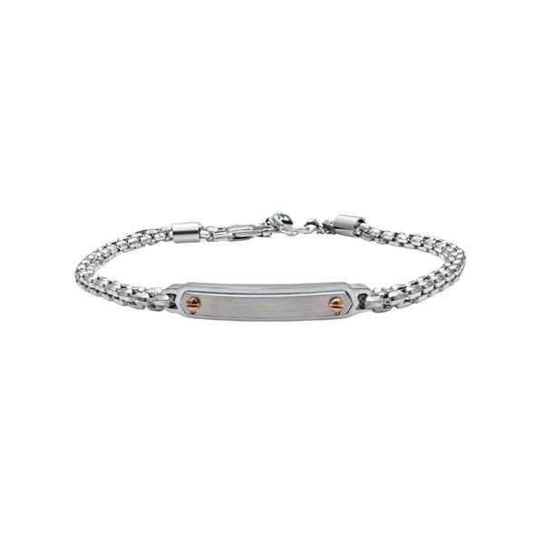 Bracciale Zancan In Acciaio 316L Con Targhetta
