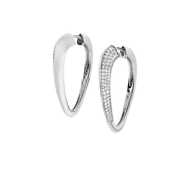 Orecchini Amen Collezione Aldebaran Cerchi con Zirconi in Lega -