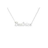 Collana Nome Beatrice In Acciaio 316