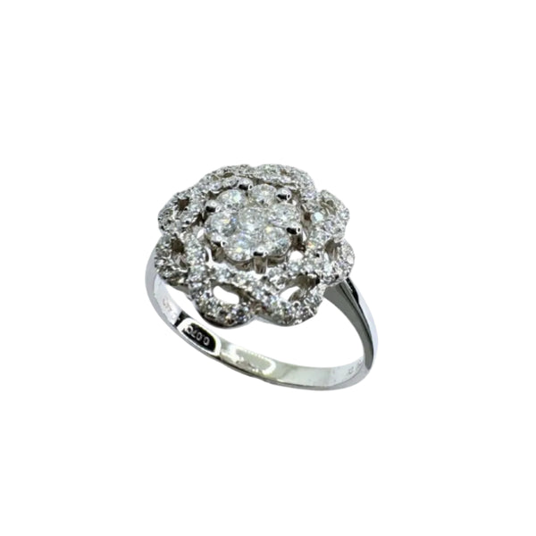 Anello Giorgio Visconti Fantasia in Oro Bianco e Diamanti ABX13155