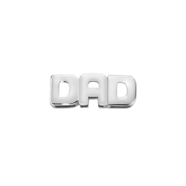Charm Elements Scritta DAD in oro bianco ECF10196