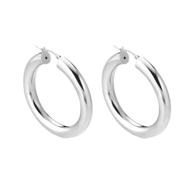 Orecchini Marcello Pane Cerchi Argentati