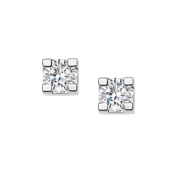 Pendientes Bibigì Puntoluce en oro blanco y diamantes