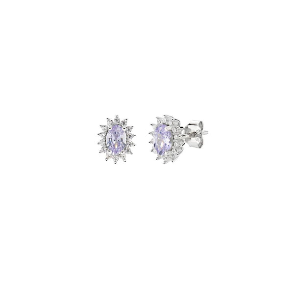 Orecchini Amen Mini Royal Lady Con Zircone Colorato -