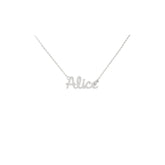 Collana Nome Alice In Acciaio 316