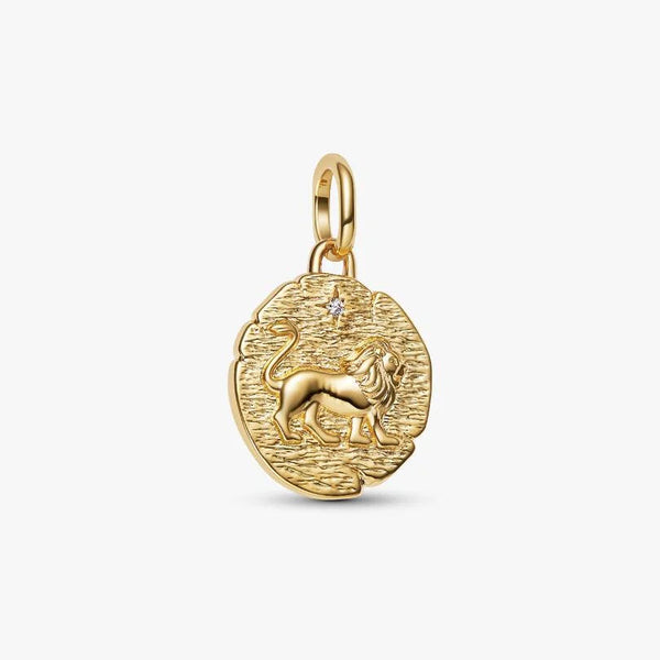 Charm Pandora Medallion Leone "Vita Veritas Virtus" Rifinito In Oro 763974C01