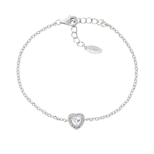 Bracciale Amen Dolce Cuore Bianco BRTICUBBZ