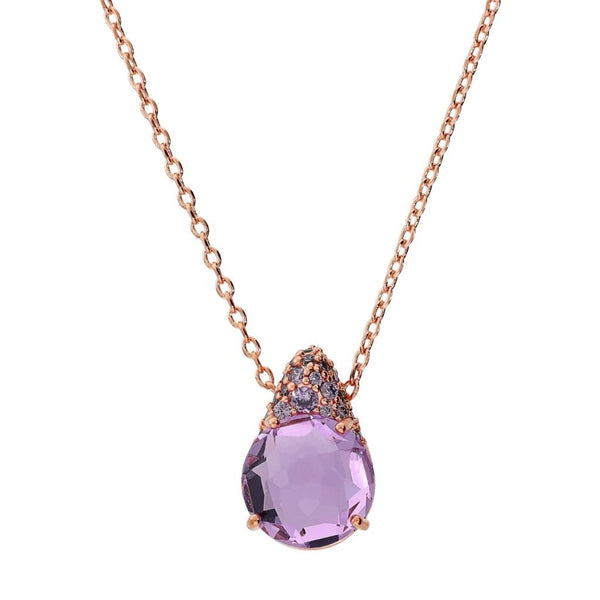 Collana Bronzallure con Ciondolo in Pavé Misto e Prisma Gem WSBZ02611.KU