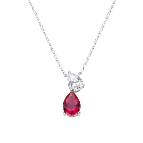 Collana Stardust Con Zirconi Bianchi E Rossi N2GOBRBZ