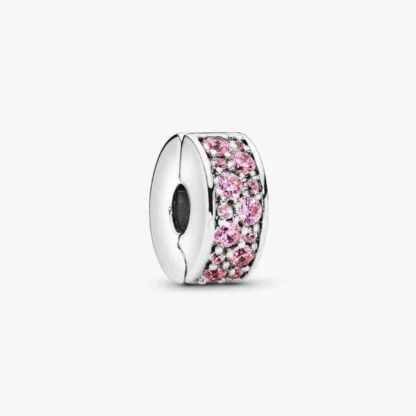 Clip Pandora Con Pavè E Zirconi Rosa 791817PCZ