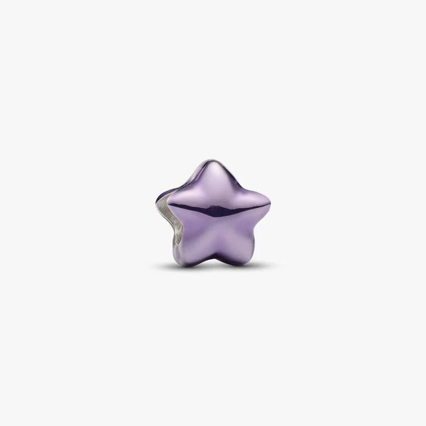 Mini Charm Pandora Stella Effetto Metallico Viola 794813C01