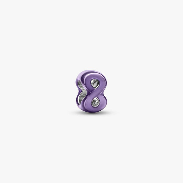 Mini Charm Pandora Infinito Effetto Metallico Viola 794909C01