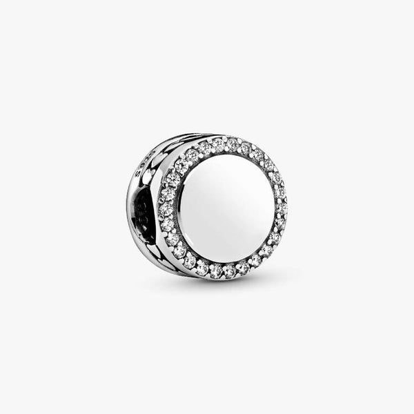 Charm Pandora Bottone Scintillante Da Incidere 798747C01