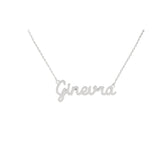 Collana Nome Ginevra In Acciaio 316