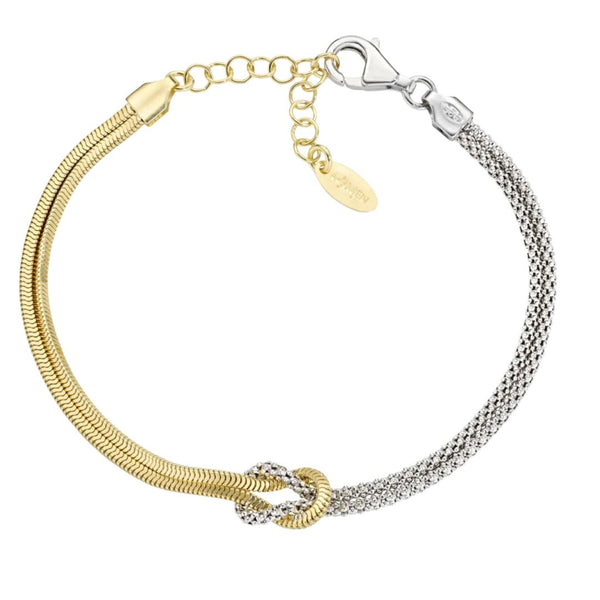 Bracciale Amen Nodo D'Amore Bicolore -