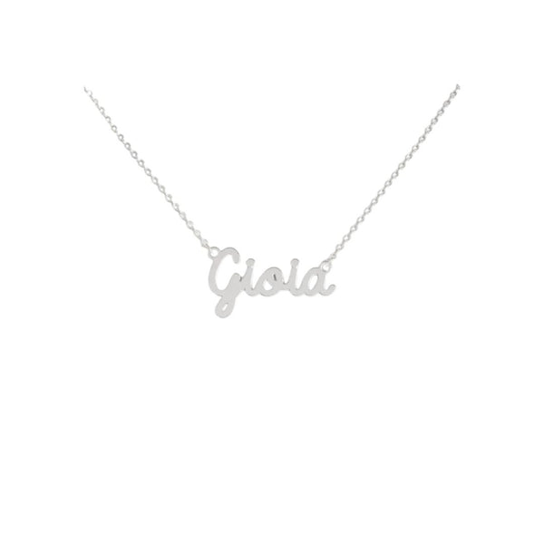Collana Nome Gioia In Acciaio 316 -